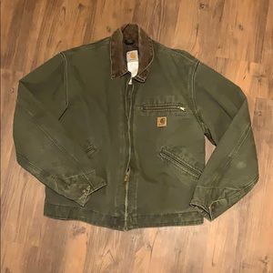 Green Carhartt Jacket Medium Size